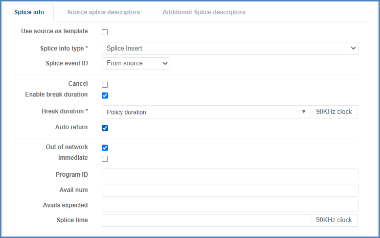 SCTE-35 rewriting: command translation